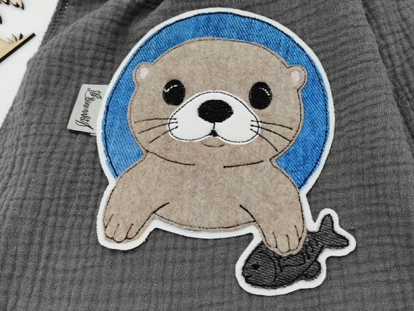 Otter - doodle Stickdatei